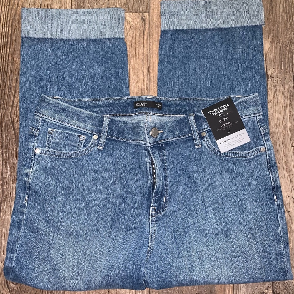 Simply Vera - Vera Wang Capri Mid Rise Jeans